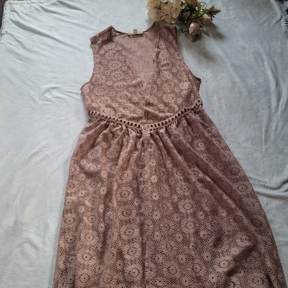 🔵 3/$30 PAINTED THREADS Sleeveless Cardigan Sheer Sweater - Picture 3 of 13